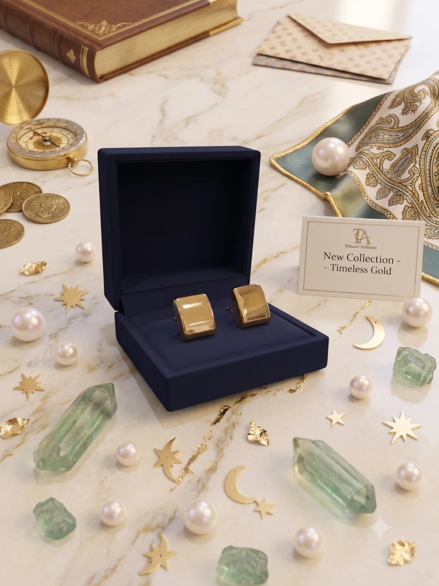 Regal Block Earrings