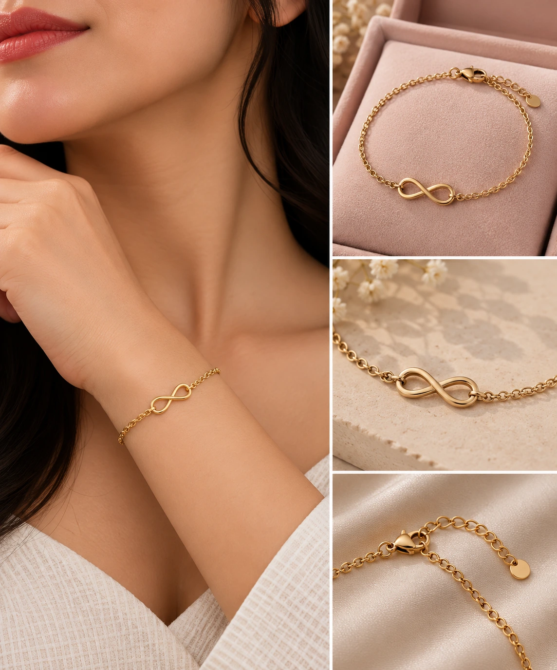 Infinity Link Chain Bracelet