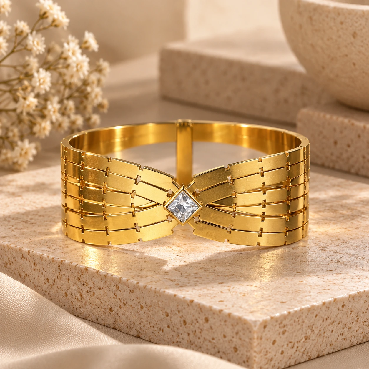 Golden Bow Cuff
