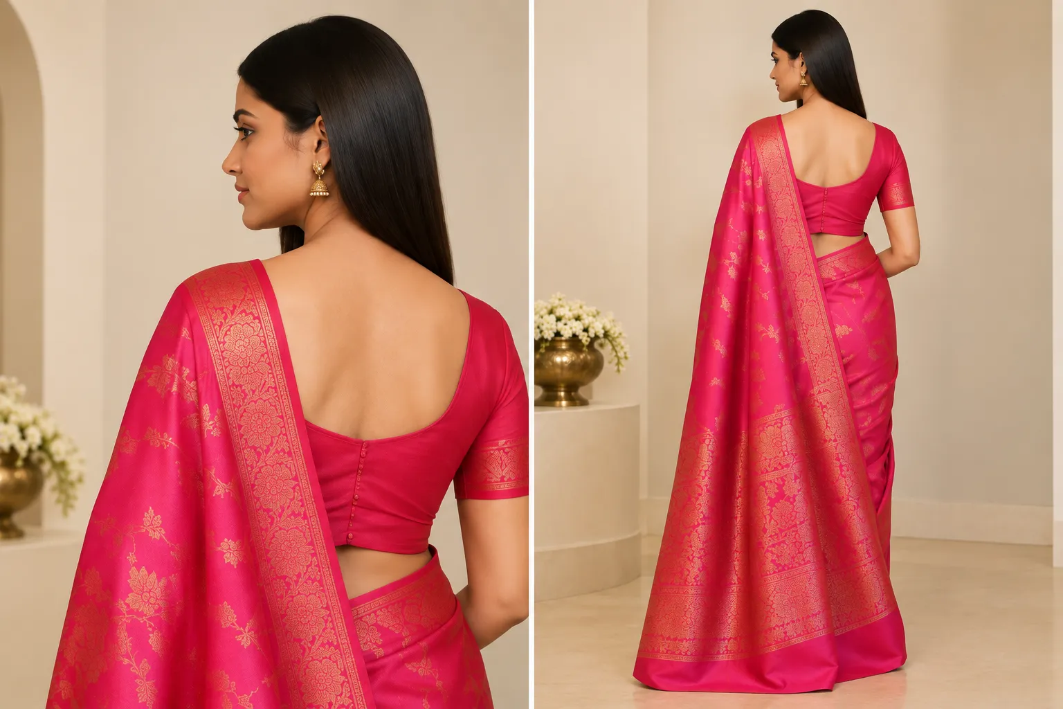 Phulwari Banarasi Brocade Saree