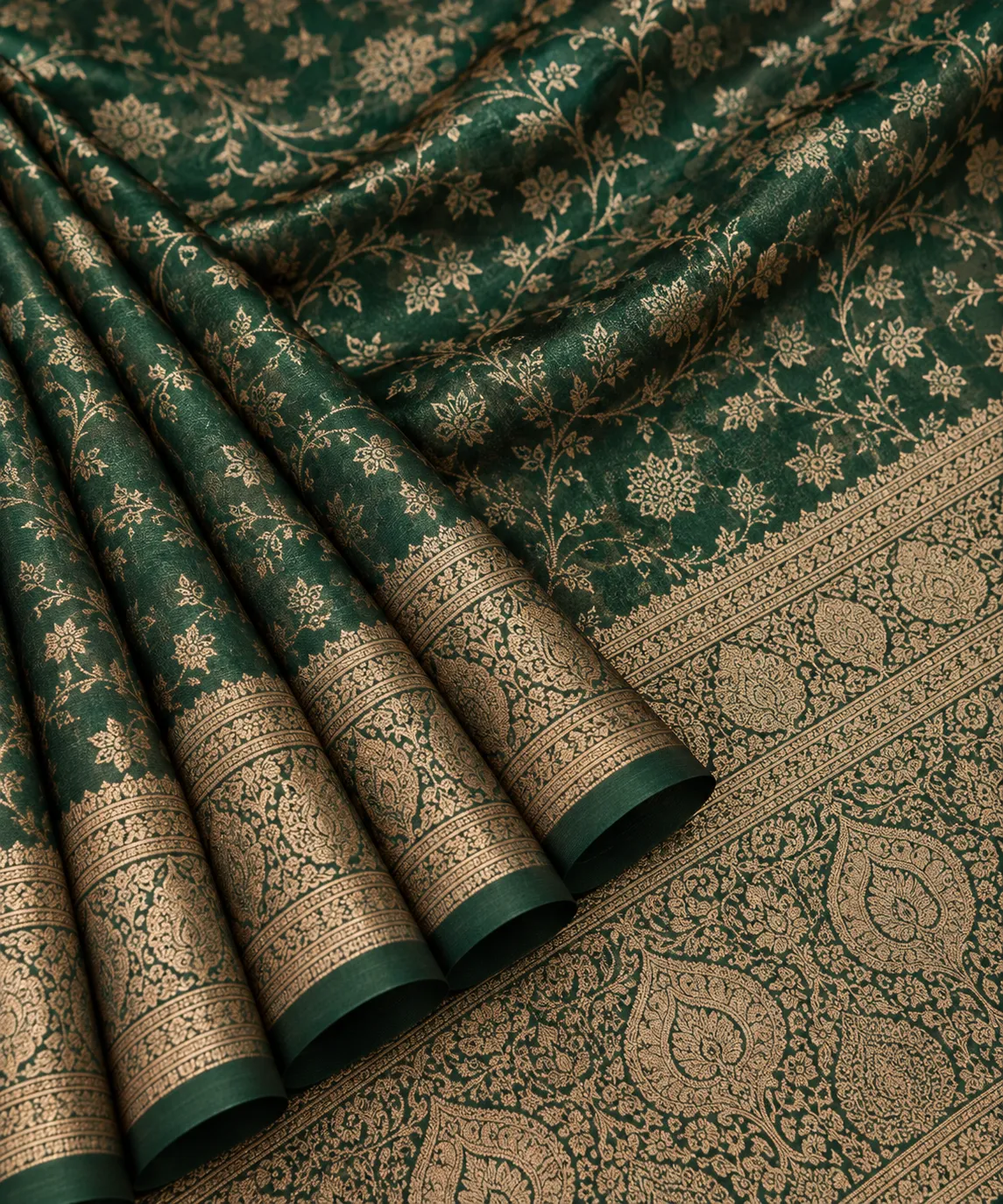 Mayura Emerald Banarasi Silk Saree