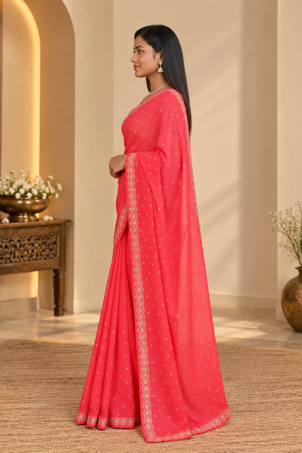 Mehak Rose Banarasi Silk Saree