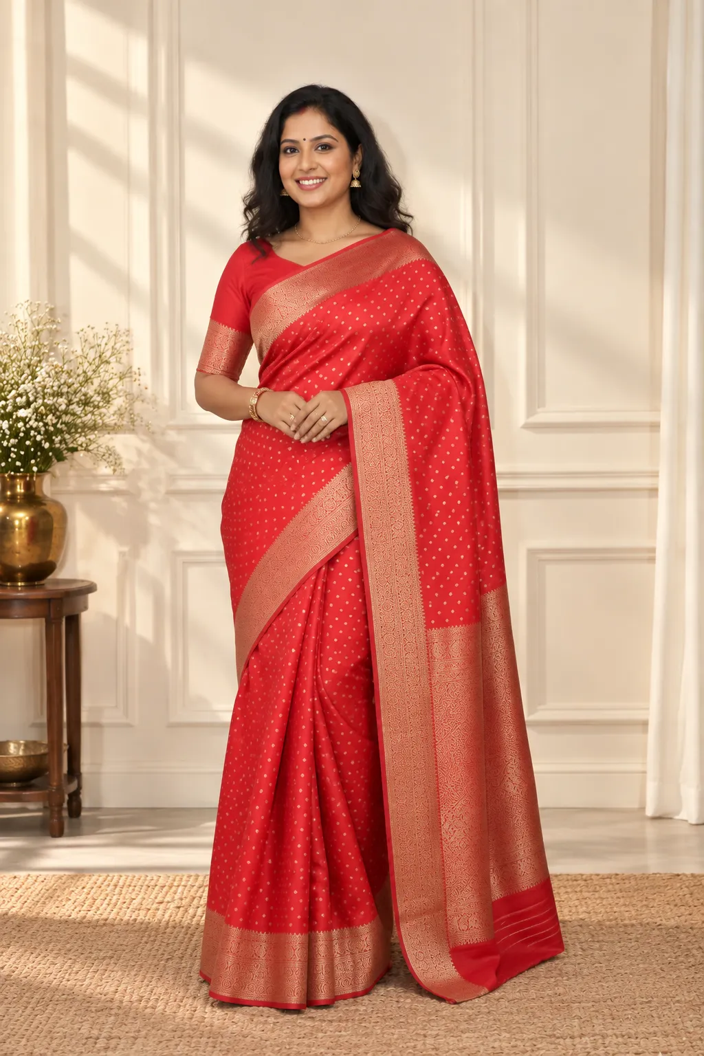 Suhana Scarlet Banarasi Charm