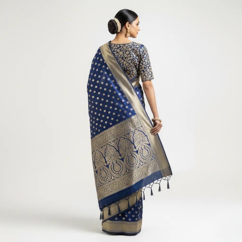 Rajeshwari Crimson Banarasi Brocade