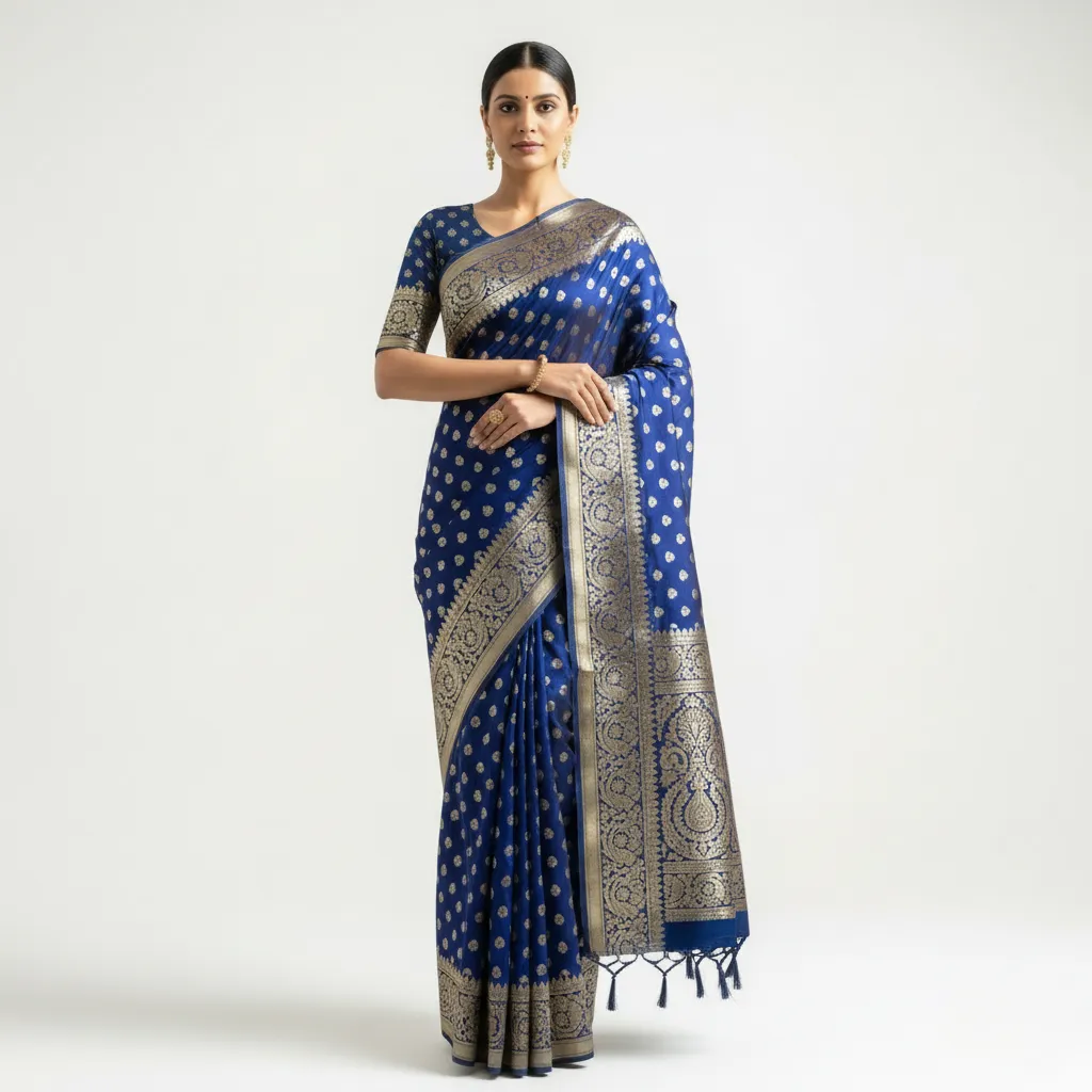 Rajeshwari Crimson Banarasi Brocade